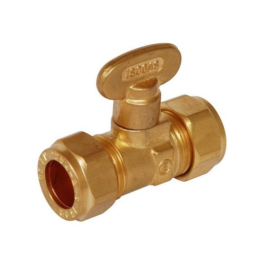 MC METROGAS RIGID FAN COMPRESSION GAS COCK 15mm GC320 40010130