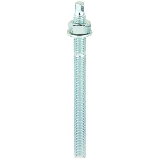 TIMCO RESIN STUDS BRIGHT ZINC PLATED M12 x 160mm (BOX 10) 12160CS