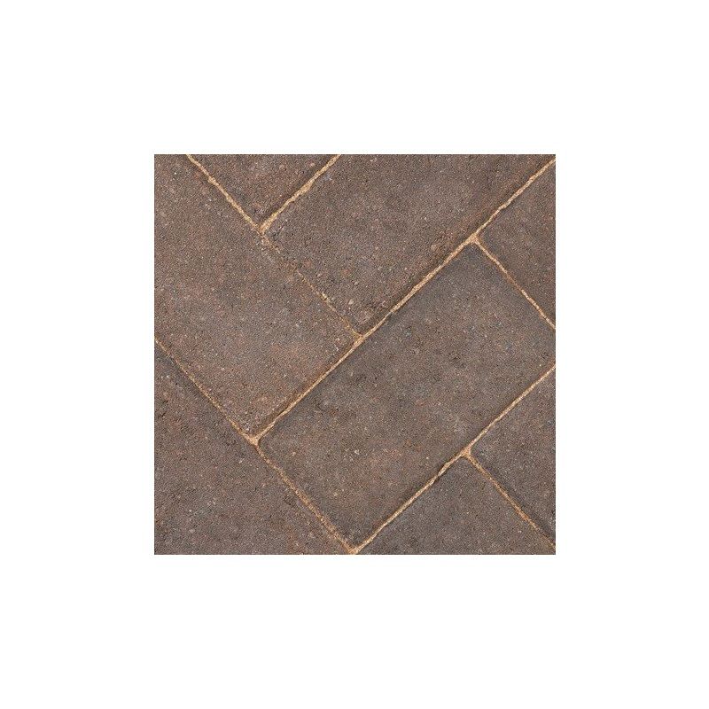 BRADSTONE DRIVEWAY PAVIOUR 200 x 100 x 50mm BURNT OKER 40726