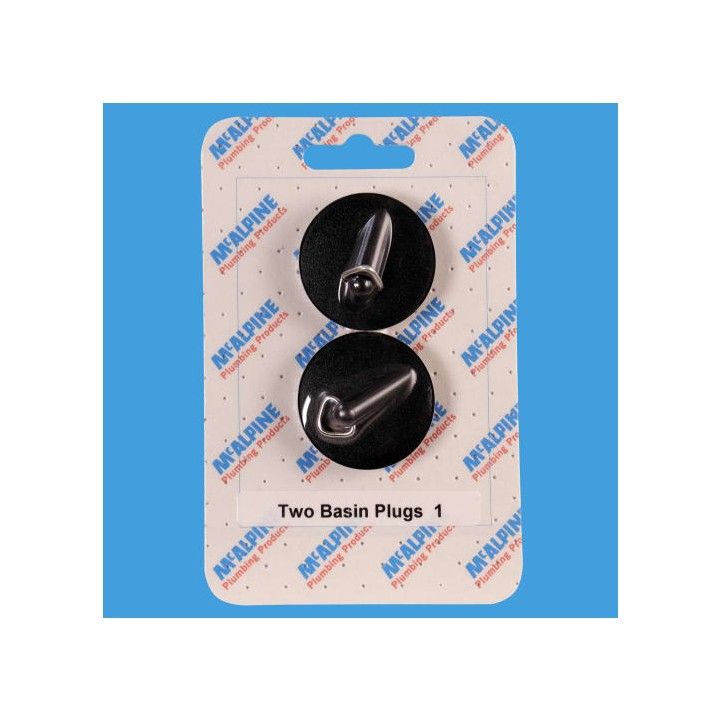 MCALPINE CARD-1 HANDIPACK TWO BASIN PLUGS 62024061