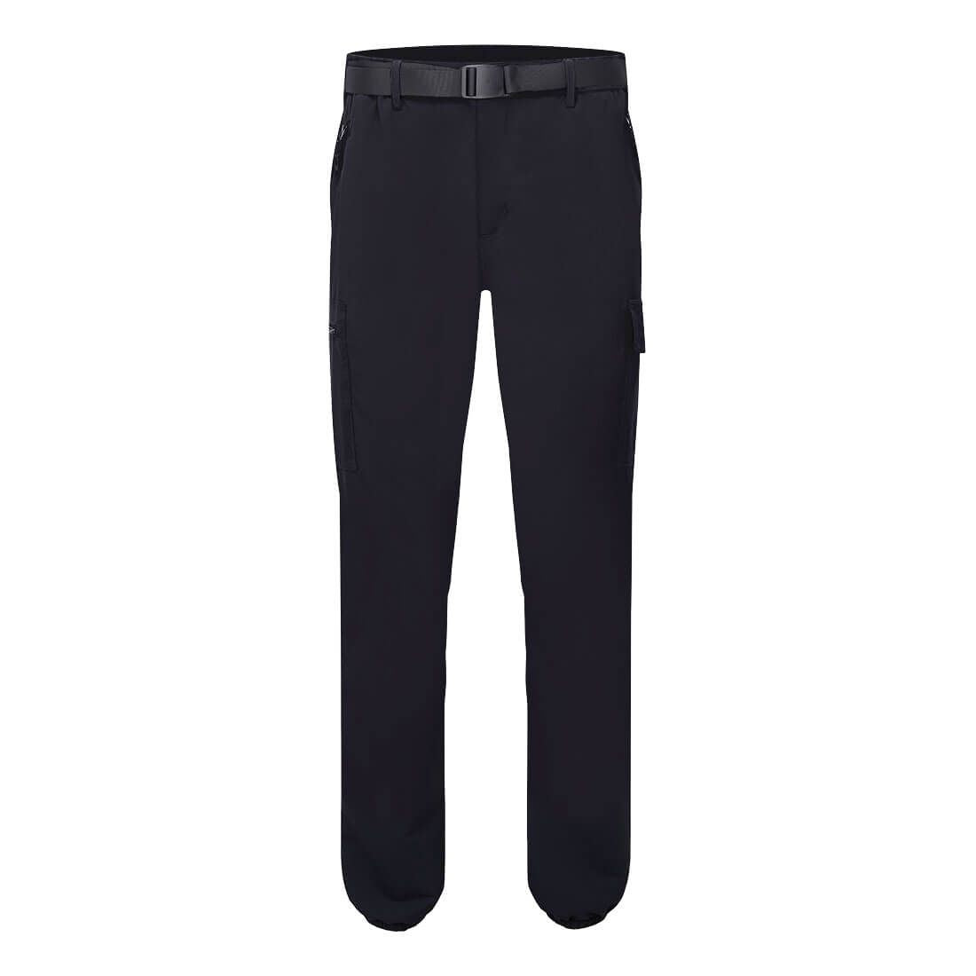 Stretch Lightweight Cuffed Trousers, 28, R, Black