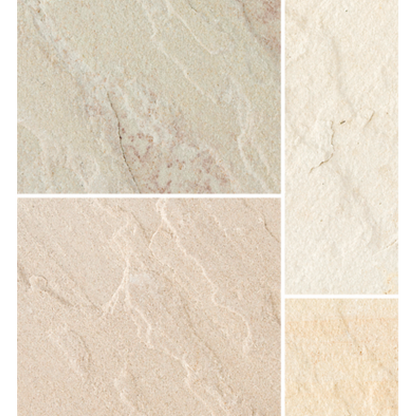 BRADSTONE NATURAL SANDSTONE PAVING 600 x 300 x 22mm FOSSIL BUFF 07600