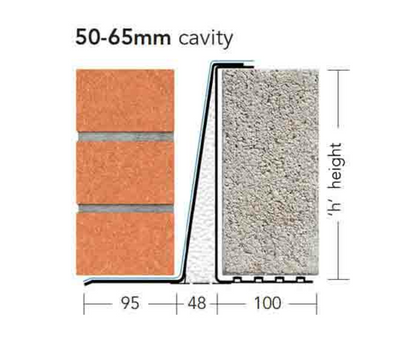 KEYSTONE C/W EXTRA H/D LINTEL CFS/K-50 4650mm KCFS5465