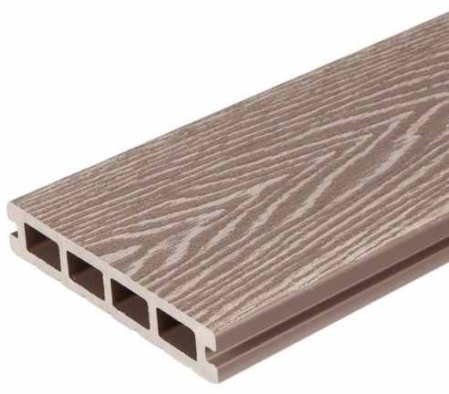 COMPLETE COMPOSITE DECKING BOARD PREMIER MOCHA 136 x 25 x 3660mm CCPM