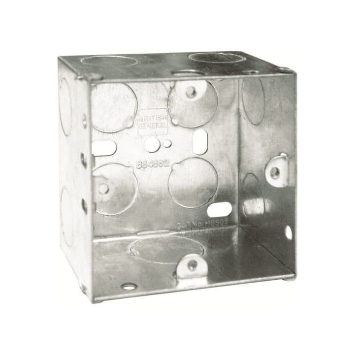 NEXUS HGS06 KNOCKOUT BOX 1-GANG 47mm STEEL