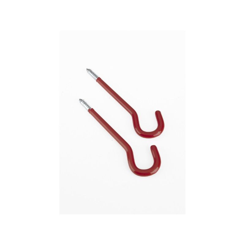 ROTHLEY HQYYH10362 PACK OF 2 ALL PURPOSE HOOKS RED