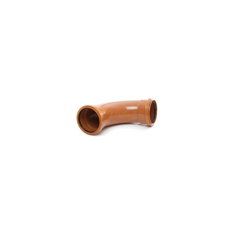 POLYPIPE LONG RADIUS BEND DOUBLE SOCKET 110mm x 87.5deg UG411
