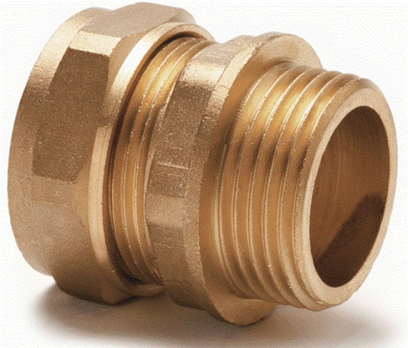 FLOWFLEX COMPRESSION MALE IRON COUPLING 42mm x 1.1/2" P902.25