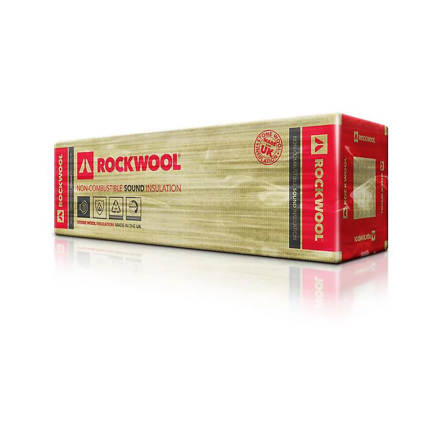 ROCKWOOL SOUND INSULATION SLAB 50mm THICK 400 x 1200mm (12 SLABS PER PACK - 5.76m2) 278709