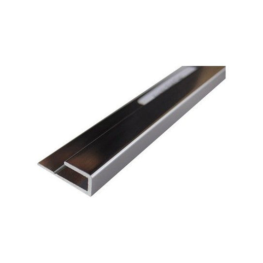 A-ENDCAP-PS-4MM WETWALL TILE END CAP 2450mm POLISHED SILVER