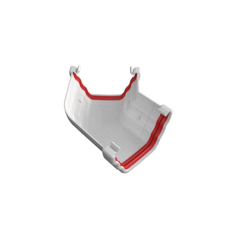 FREEFLOW OGEE GUTTER ANGLE 135deg WHITE FRO604