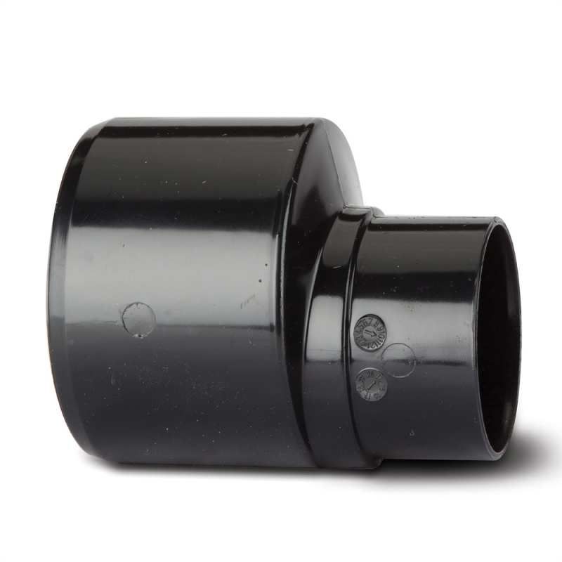 POLYPIPE RAINWATER REDUCER 110 x 68mm SD46B BLACK