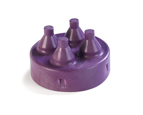 POLYPIPE 100mm SCOTTISH LIGHTING PURPLE FOUR WAY END CAP SSLEC4PIN