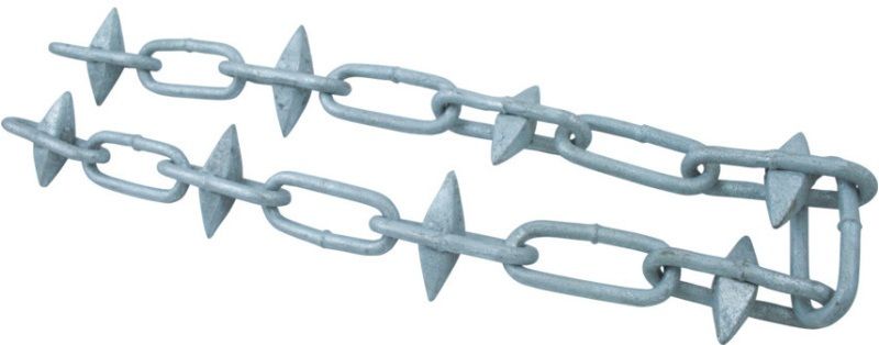 6mm No 302 GALV SPIKED STEEL CHAIN PER L/MTR 302-06050R0100GV