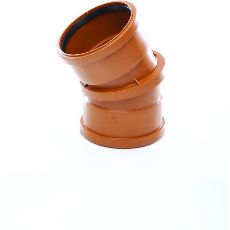 POLYPIPE ADJUSTABLE BEND DOUBLE SOCKET 110mm x 0-90deg UG479