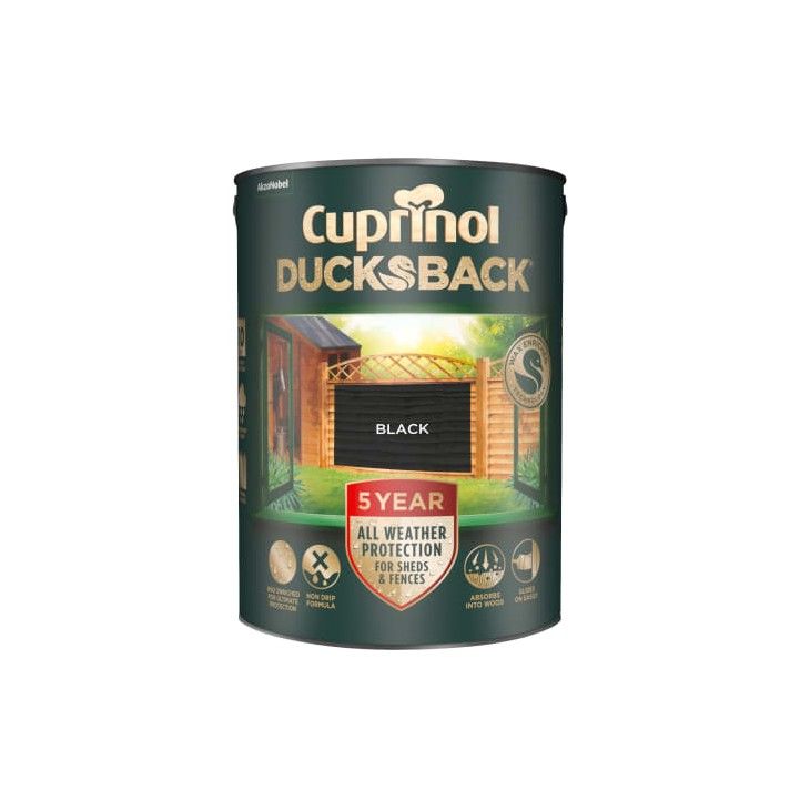 CUPRINOL DUCKSBACK PAINT 9l BLACK 5216323