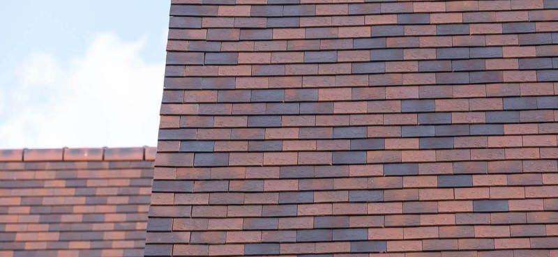 MARLEY HAWKINS SINGLE CAMBER CLAY TILES STAFFORDSHIRE BLUE 265 x 165mm MAKE306AB