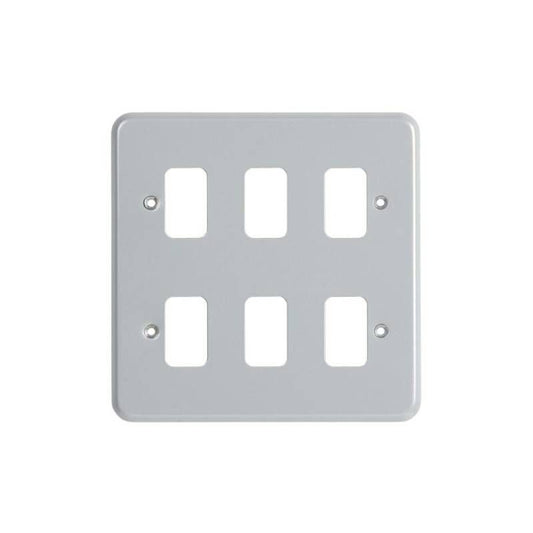 NOVAR MK M/CLAD 6 MODULE GRID FRONPLATE K3496ALM