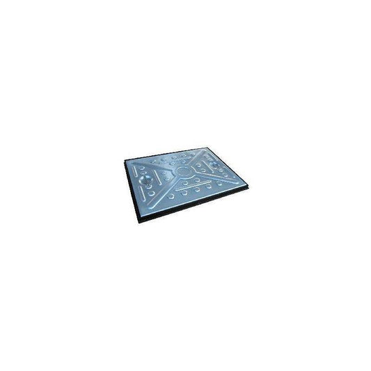 EJ GALV MANHOLE COVER POLY FRAME SINGLE SEAL 600 x 450 x 30mm PEDESTRIAN 50CGP