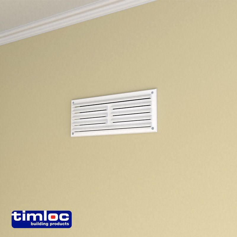TIMLOC LOUVRE VENTILATOR 9 x 3" WHITE 1207W