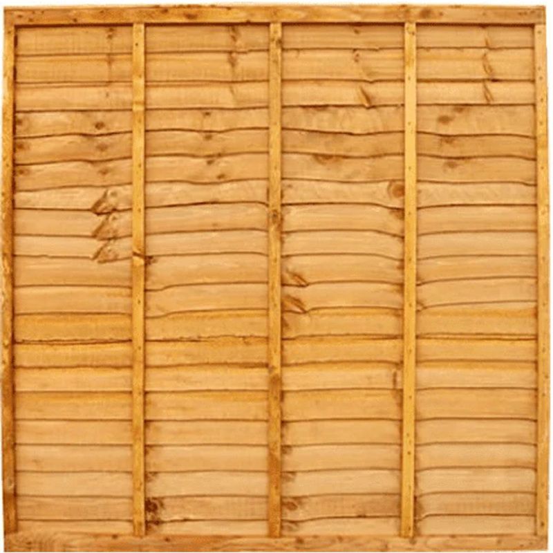 EAST FERRY LINDSEY LAPPED PANEL 1830 x 890mm GOLDEN BROWN L6X3