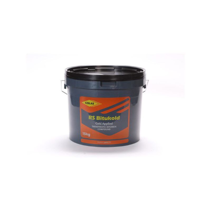 SHEFFIELD COLAS BITUKOLD RS POURING GRADE BITUMINOUS SEALANT 15kg BLACK LID