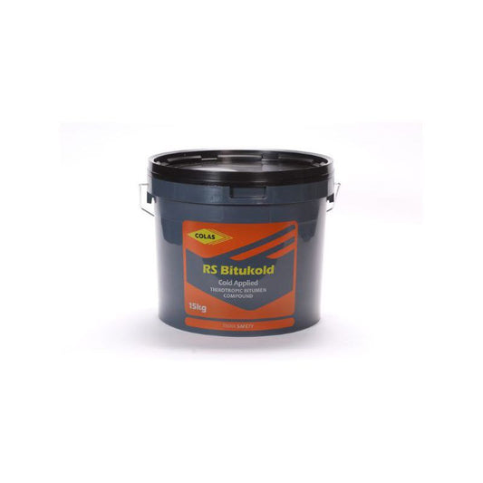SHEFFIELD COLAS BITUKOLD RS POURING GRADE BITUMINOUS SEALANT 15kg BLACK LID