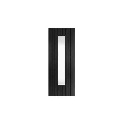 JBK ARIA BLACK LAMINATED INTERNAL GLAZED DOOR 1981 x 838 x 35mm BARI29G