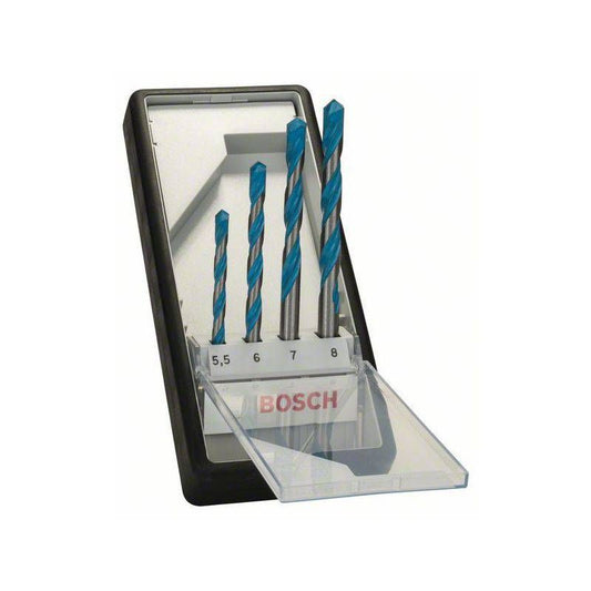 BOSCH 2608900646 4 PIECE MULTI-CONSTRUCTION DRILL BIT SET 5.5-8mm