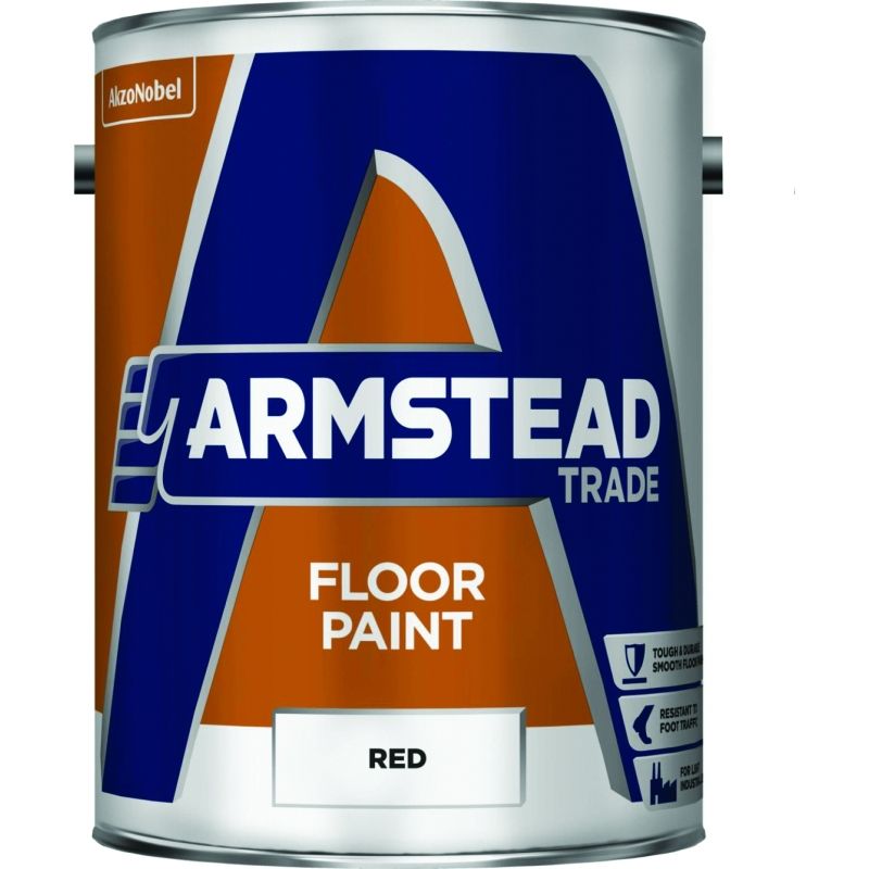 ARMSTEAD TRADE ENDURANCE FLOOR PAINT 5l RED 5218612