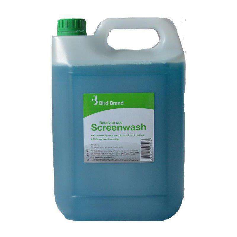 BIRD BRAND 0636 READY TO USE SCREENWASH 5l