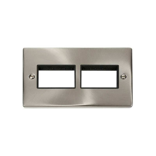 CLICK VPSC406BK 2 GANG PLATE 3 x 3 APT MG