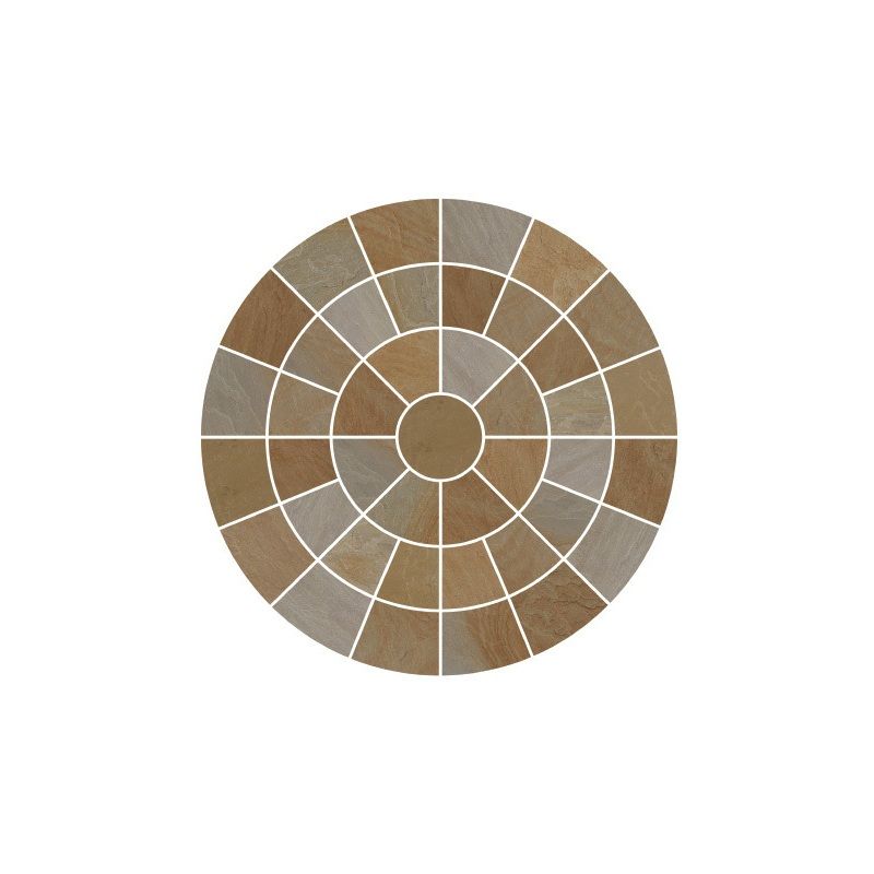 PAVESTONE CIRCLE (COMPLETE) 2400mm DIAMETER BUFF 01019006