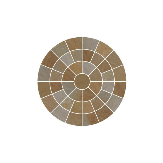 PAVESTONE CIRCLE (COMPLETE) 2400mm DIAMETER BUFF 01019006