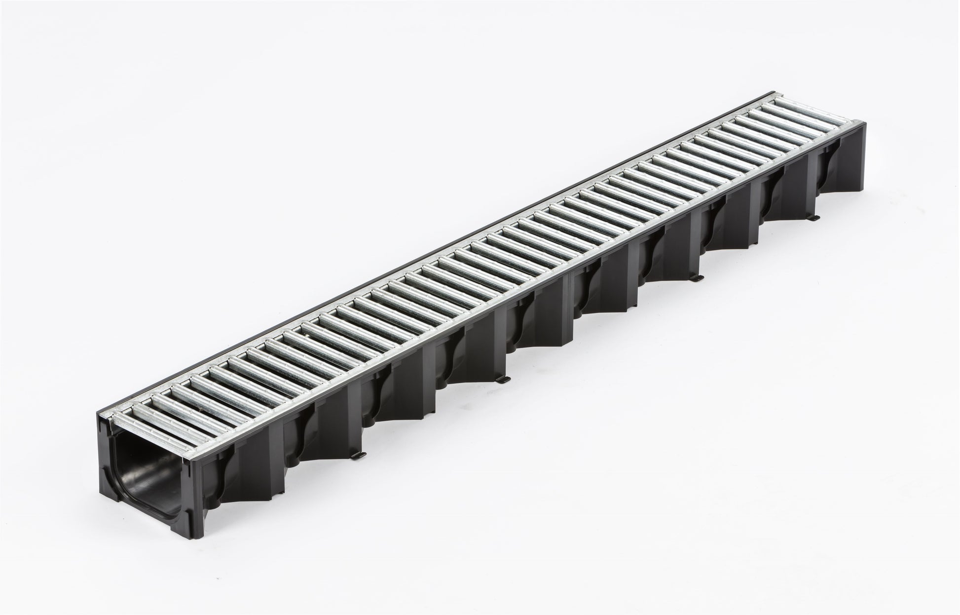 ACO HEXDRAIN A15 CHANNEL 129 x 80 x 1000mm C/W GALV GRATING 19313
