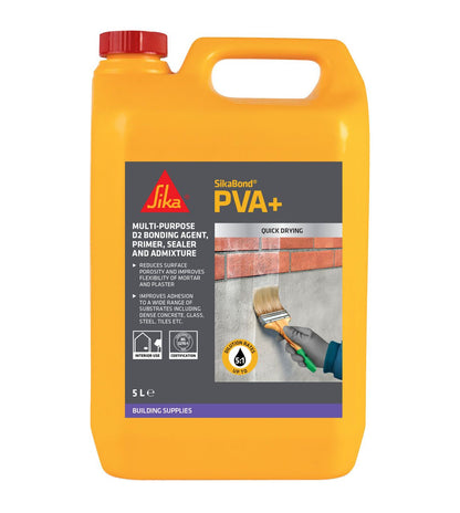 Sika Sikabond Pva+ Adhesive / Sealer / Primer 2.5L SIKAPVA2