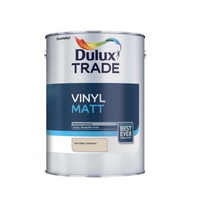 DULUX TRADE VINYL MATT EMULSION 5l HESSIAN 5248423