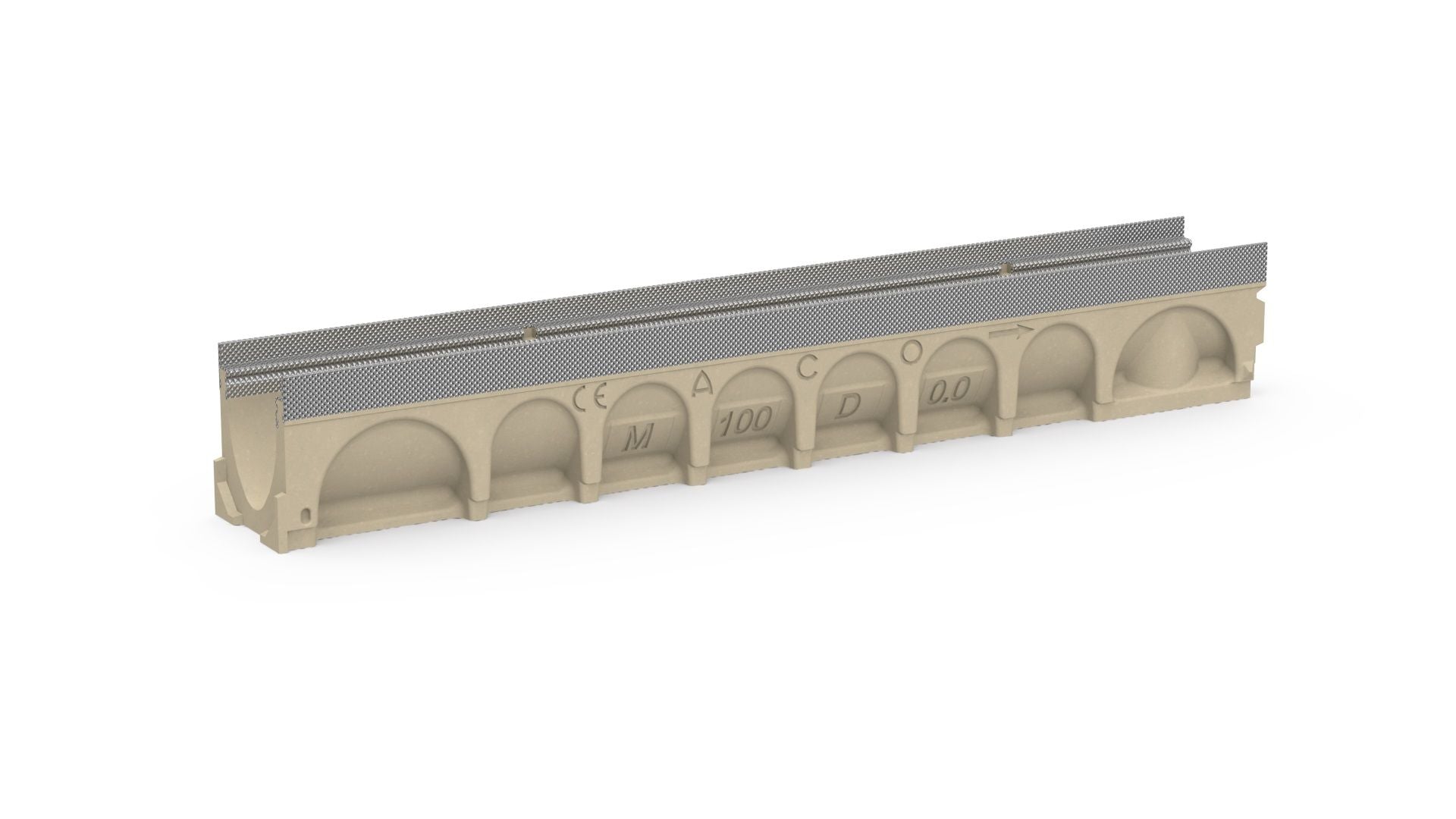 ACO M100D MULTIDRAIN 16 GALV CHANNEL 230mm x 1m 23016
