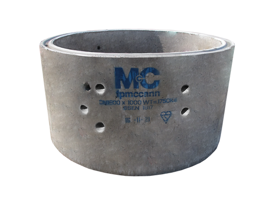 F P MCCANN 1800mm DIA x 1000mm PCC SOAKAWAY RING W/ STEPS 2906