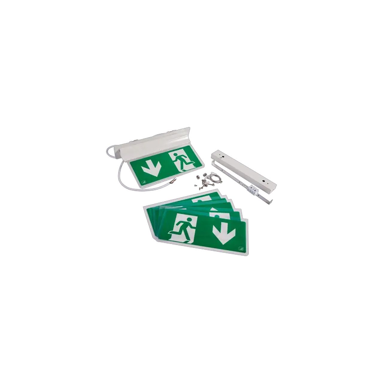 ANSELL 2.5w MAINTAINED/NON-MAINTAINED LED EM HANG SIGN WH AE3LED/3M/W