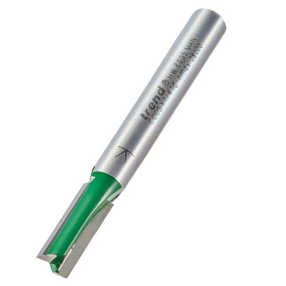 TREND C005X1/4TC TWO FLUTE 6MM DIA X 16MM CUT