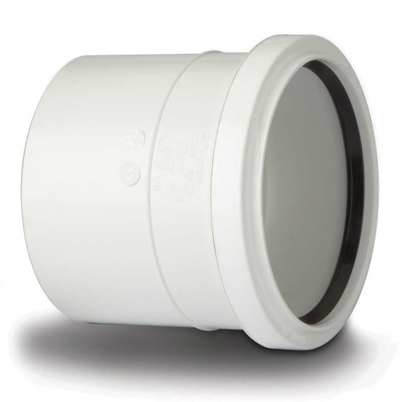 POLYPIPE SOIL SINGLE SOCKET 110mm SH43 SH43W WHITE