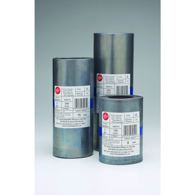 ECOBAT LEAD FLASHING CODE 4 6m x 150mm 18kg (BLUE LABEL) 41506