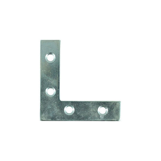 TIMCO CORNER PLATES ZINC PLATED 16 x 75 x 75mm (PACK 4) 75CPLP