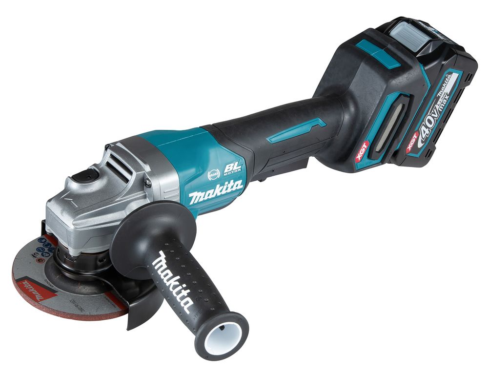 MAKITA GA012GD201 40v MAX XGT ANGLE GRINDER 115mm (PADDLE SWITCH) 2 x 2.5ah LI-I