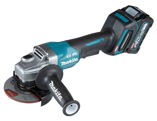 MAKITA GA012GD201 40v MAX XGT ANGLE GRINDER 115mm (PADDLE SWITCH) 2 x 2.5ah LI-I