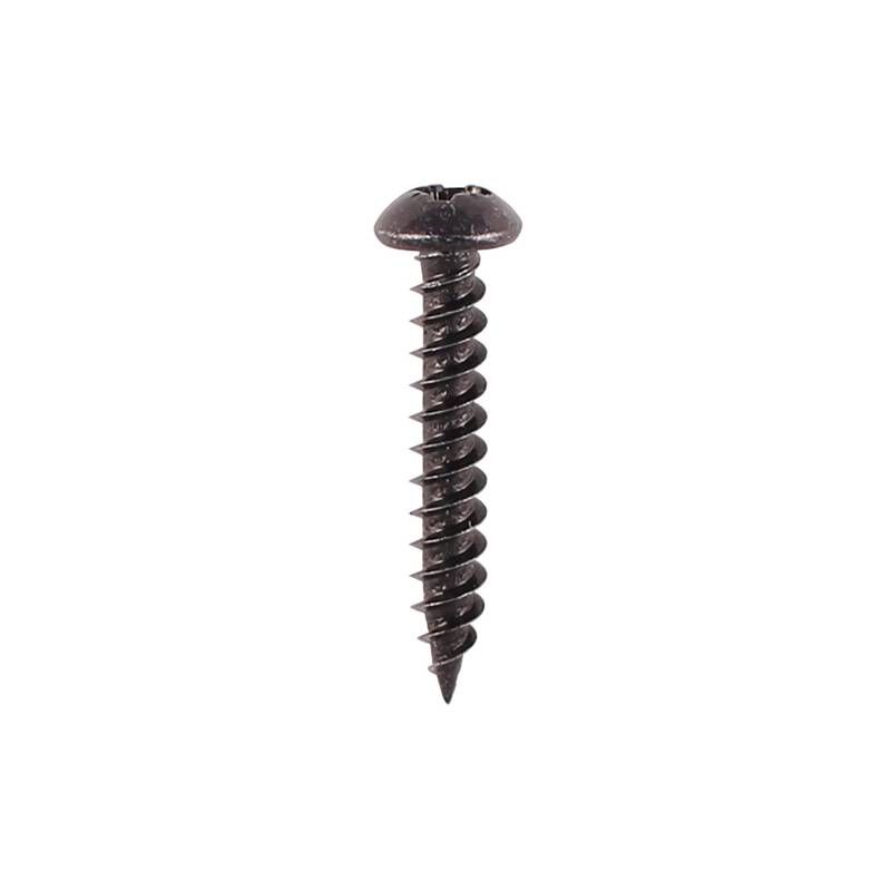 TIMCO ROUND HEAD POZI WOOD SCREWS 6 x 1" (BAG 20) BLACK 00061BJCP