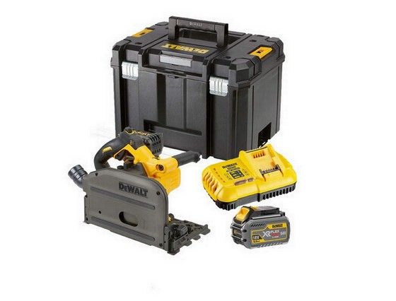 DeWalt 54V FlexVolt Xr Plunge Saw With 2 x 6.0ah Li-ion Batteries | DCS520T2-GB