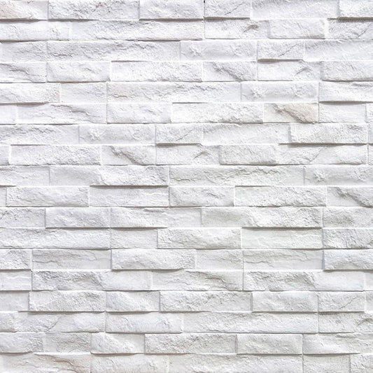 PAVESTONE PORCELAIN ROCK STACK CLADDING 385 x 75mm (PER TILE) WHITE 06073001