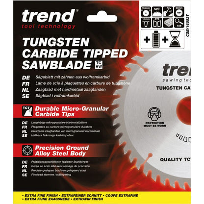 TREND CSB/16552T CRAFT SAW BLADE 165MM X 52T X20MM